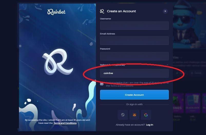 Rainbet affiliate code - how referrals work